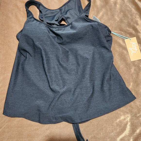 Kona Sol Other - Kona Sol Swim Top Size Small Black Open On Back With A Tie Bra Attached  [